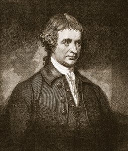 エドマンドバーク、「カッセルの図解されたイングランドの歴史」のイラスト（セピア写真） 作： George Romney