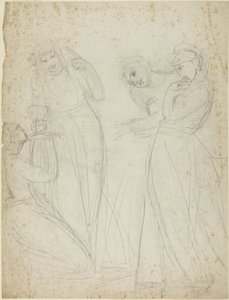 田舎のニンフの目覚め 作： George Romney