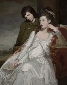 ジェーン、ゴードン公爵夫人と息子のジョージ 作： George Romney