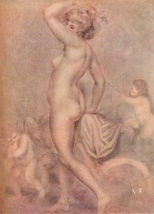 健康の女神としてのハミルトン夫人、c1790、1920。 作： George Romney
