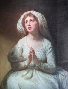 祈りのハミルトン夫人 作： George Romney