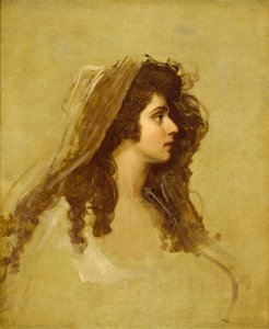 ミセス・シドンズ、c1784 作： George Romney
