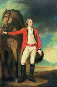 ボンベイ軍の船長の制服を着たジェームズハートリー少将の肖像 作： George Romney