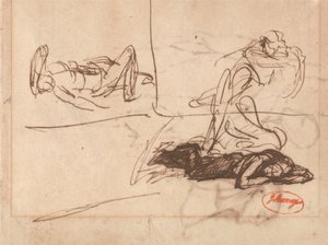 リクライニング・フィギュア 作： ジョージ・ロムニー