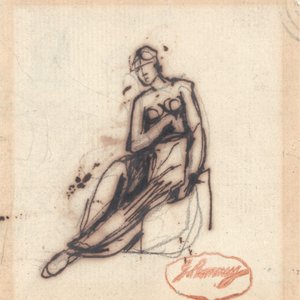 座る女性 作： ジョージ・ロムニー
