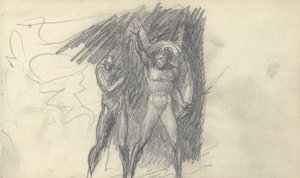 スケッチブックの描画 作： George Romney