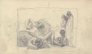 スケッチブックの描画 作： George Romney