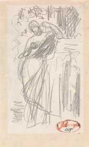 立つ女性 作： George Romney