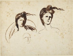 女性の頭部に関する研究 作： George Romney