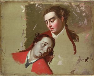 ケベックでのウルフ将軍の死に関する研究、1762-63 作： George Romney