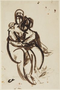ミルナー姉妹の肖像画の下絵 作： George Romney