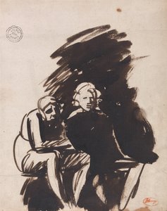 2つの人物像の研究 作： George Romney