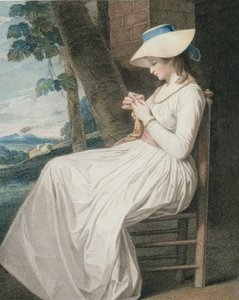 Thomas Cheesman（1760-c.1834）によって刻まれた仕立て屋、パブ。ジョンとジョサイア・ボイデル、1787年（点描彫刻）（125533のペア） 作： George Romney