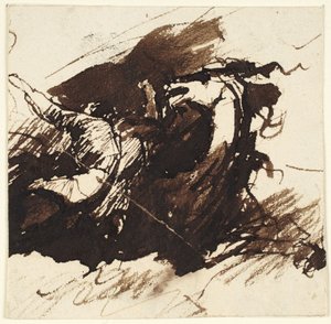 ウォルテマッド、喜望峰沖で難破した船を救助する 作： George Romney