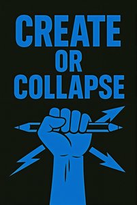 CREATE OR COLLAPSE, 2025（アクリル、キャンバス）