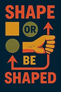 2025年『SHAPE OR BE SHAPED』（アクリル、キャンバス）
