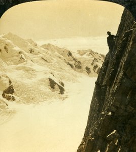 危険な上昇、ニュージーランド、マウントマルテブラン、c1909。