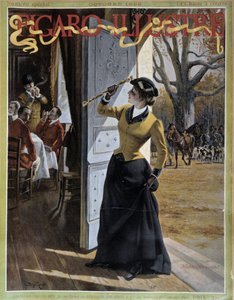 狩猟服を着た女性 - 1895年10月の「フィガロ・イラストレイテッド」にて