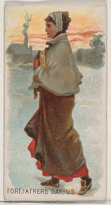 祖先の日、米国、デューク ブランドのタバコの休日シリーズ N80、...、1890 年。 作： George S. Harris and Sons