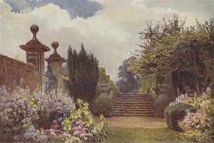 ペンサースト、テラスの階段 作： George Samuel Elgood