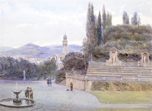 ボーボリ庭園、ピッティ宮殿、フィレンツェ 作： George Samuel Elgood