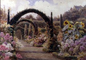 The Yew Arches, Murthly Castle, Perthshire 作： George Samuel Elgood