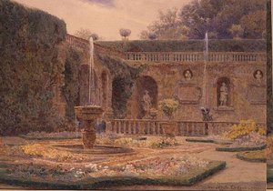 ヴィラ・シゴーニャ・モッツォーニの庭 作： George Samuel Elgood
