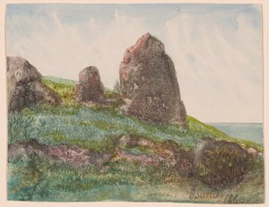 岩のある風景 作： George Sand