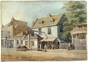 キャッスル タバーン、オールド ケント ロード、ロンドン、c1830 作： George Scharf