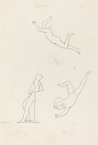 傾いて、飛んで、落ちる 作： George Scharf after John Flaxman