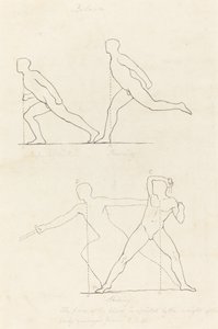 実行の準備中。 ランニング; 印象的 作： George Scharf after John Flaxman