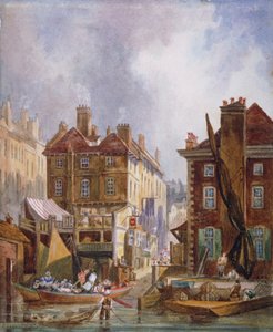 ハンガーフォード マーケット、ウェストミンスター、ロンドン、c1810。 作： George Shepheard