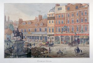 チャリング・クロス、ウェストミンスター、ロンドン、1807 作： George Shepherd