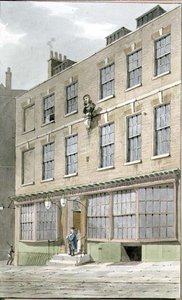 ギリシャのコーヒーハウス、デボーコート、1809 作： George Shepherd