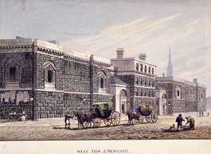 ニューゲート刑務所、オールド ベイリー、ロンドン、c1815