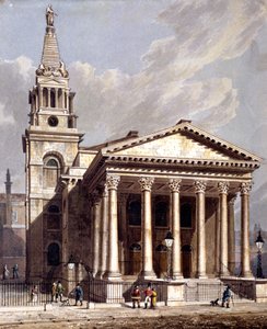 セント ジョージ、ブルームズベリー、ホルボーン、ロンドン、1811 作： George Shepherd