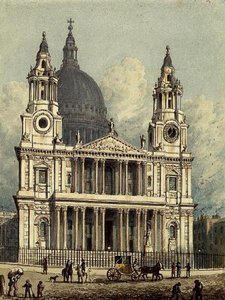 セント・ポール大聖堂の西正面 作： George Shepherd