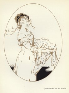 マックス・ベアーボーム著「The Happy Hypocrite」のイラスト（カラーリトグラフ 作： George Sheringham
