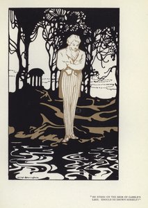 マックス・ベアーボーム著「The Happy Hypocrite」のイラスト（カラーリトグラフ 作： George Sheringham