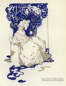 マックス・ベアーボーム著「The Happy Hypocrite」のイラスト（カラーリトグラフ 作： George Sheringham