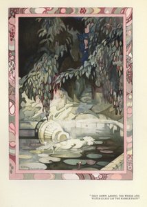 マックス・ベアーボーム著「The Happy Hypocrite」のイラスト（カラーリトグラフ 作： George Sheringham