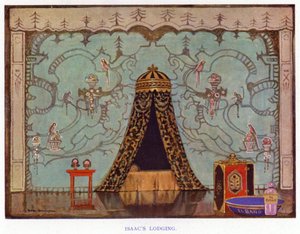 シェリダンの「デュエナ」：アイザックの宿（カラーリトグラフ 作： George Sheringham