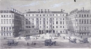 ユーストン スクエア駅、ロンドン、c1838。 作： George Sidney Shepherd