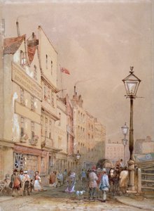 スミスフィールド マーケットの眺め、ロンドン市、1844 年。 作： George Sidney Shepherd
