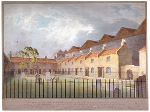 パークストリート、サザーク、ロンドン、1808年の建物の眺め