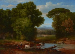 ローマ水道橋の一端 1852年 （油彩・キャンバス） 作： George Snr. Inness