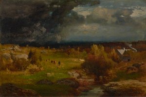 片付け 1875年 （油彩・キャンバス） 作： George Snr. Inness