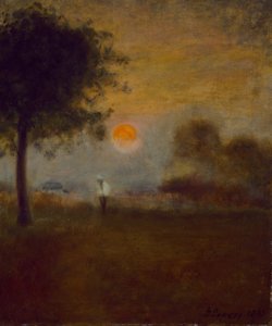 月の出、1891 作： George Snr. Inness