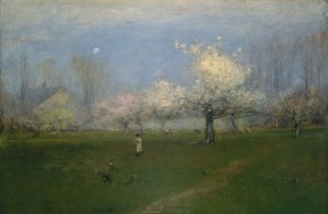 春の花、モントクレア、ニュージャージー、1891年 作： George Snr. Inness