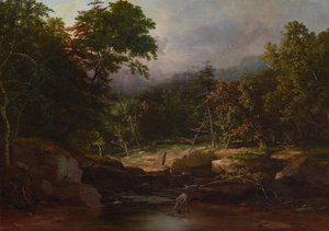 山の中の小川、1850年頃（キャンバスに油彩） 作： George Snr. Inness